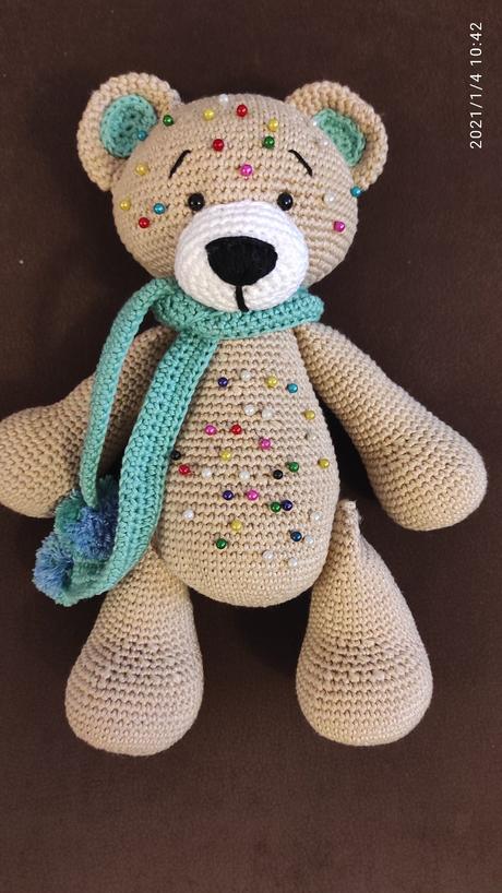 Macko ii (háčkovaný), 