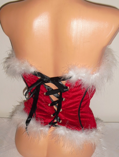 Zamatovy labutienkovy korzetik, s