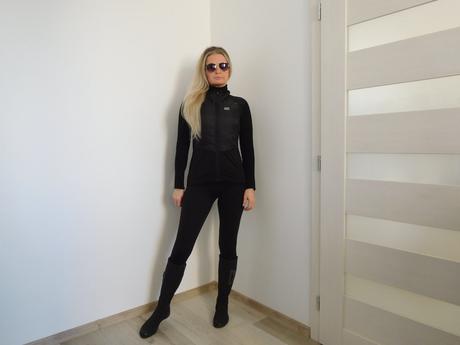 Vesta bez rukávov + sťahovacie čierne legíny-36v,, 36