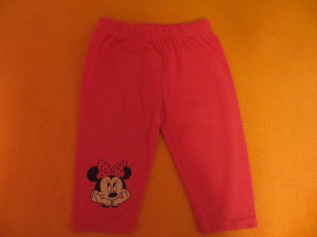 Súprava minnie - ružové legíny plus tričko, 80