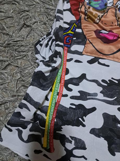 Tričko predĺžené - mini šaty, s