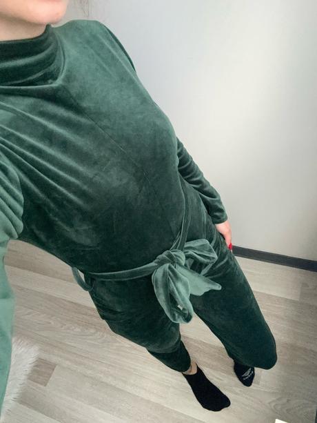 Dámsky dlhý zamatový overal, 