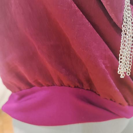 Padavý top s náhrdelníkom veľ. m, piazza italia,m