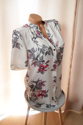 Kvietkovaná predĺžená košeľa wallis, m