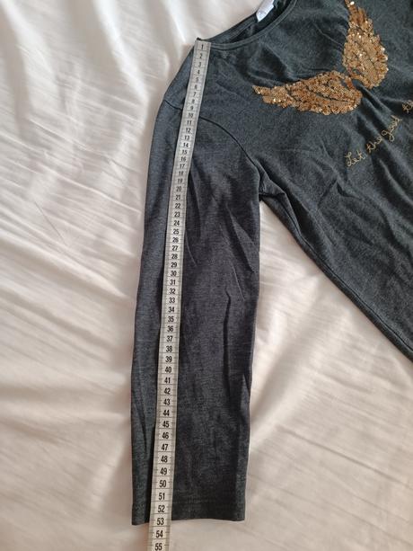 Tričko s dlhým rukávom -krídla, zara,140