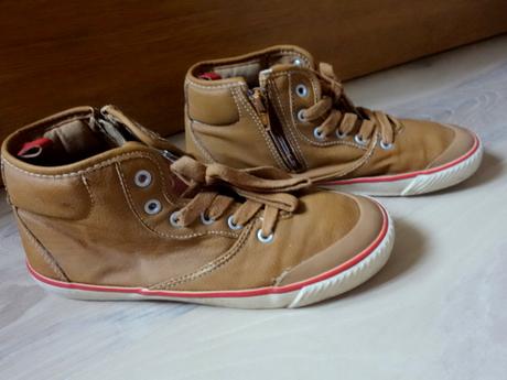 Chlapč. kožené topánky zara 34/35, zara,34