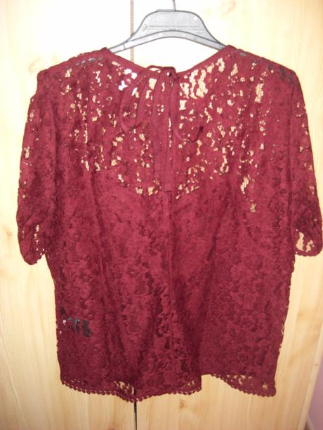 Čipkované triko, h&m,38