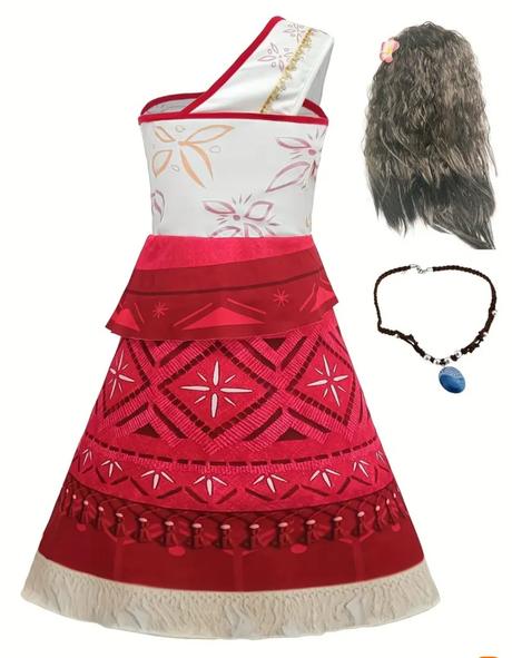 Moana vajana 2 šaty kostým, 
