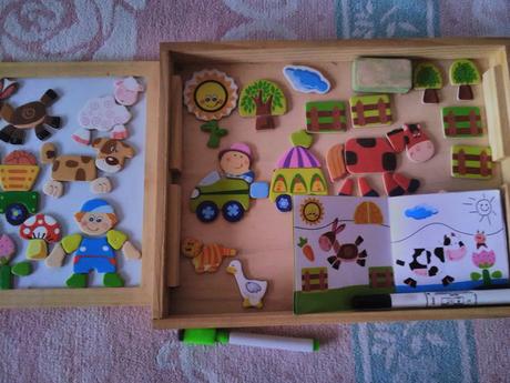 Obojstranná tabuľa na kreslenie magnetická,