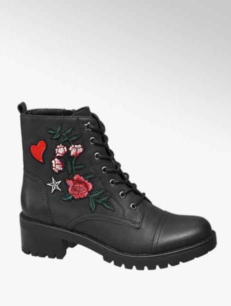 Čižmy s vyšívanými kvetmi, graceland,40