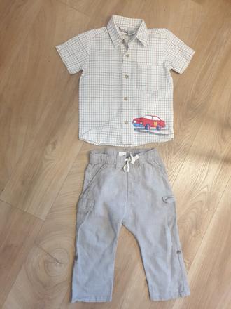 Lanove nohavice h&m+kosela, h&m,92