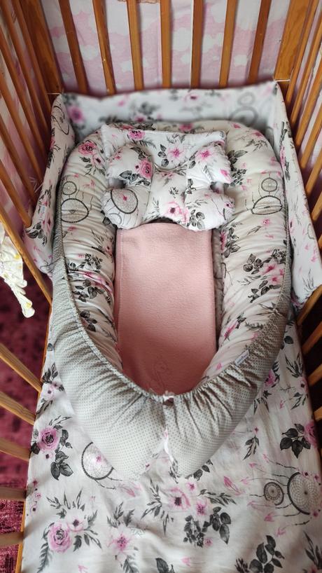 Detská postieľka s kompletnou výbavou, šírka (cm): 60,dĺžka (cm): 120