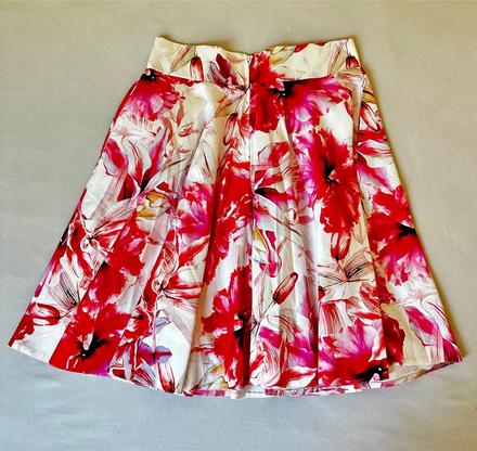 Bielo-ružová elegantná sukňa, orsay,m