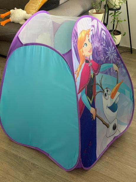 Skladací stan frozen, ľadové kráľovstvo s led osve, 