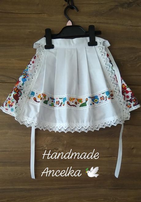 Folk skladana sukienka, 50 - 164