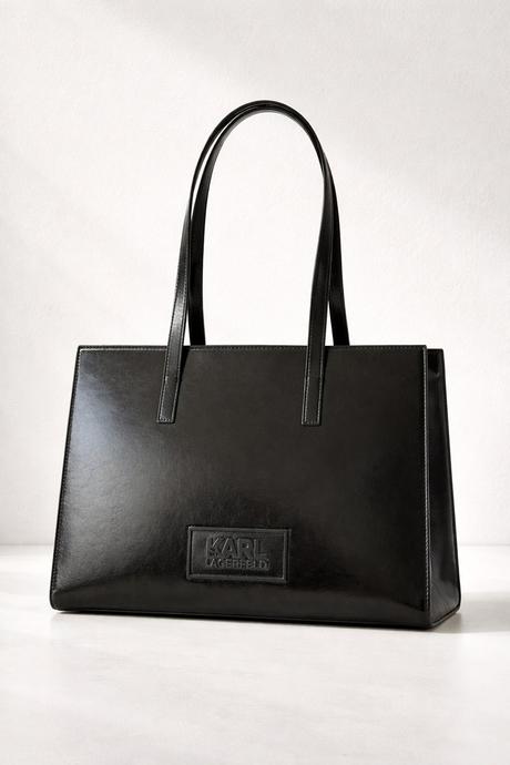 Karl lagerfeld k/stone tote bag čierna, karl lagerfeld