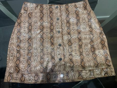 Koženková sukňa, topshop,40