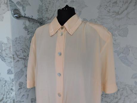 Kvalitna hodvabna košelova bluzka, 44