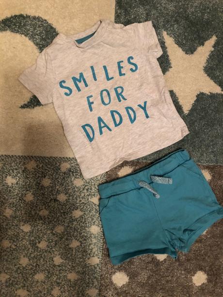 Letný set smiles for daddy (tričko+ kraťasy), f&f,68