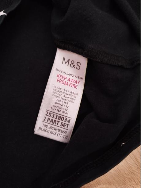 Pyžamové tričko, marks & spencer,152