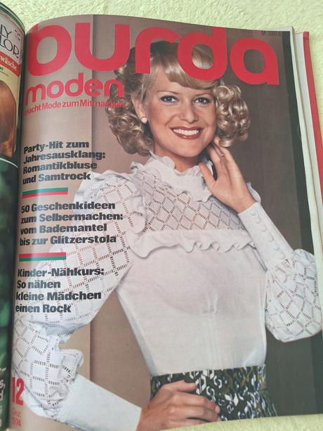 Zväzok retro burdy 1974 (2. polrok, čísla 7-12), 