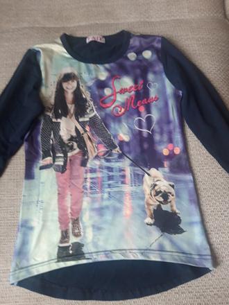 Dievčenské tričko ku legínam, 152