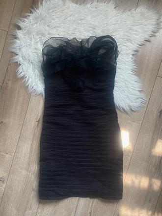 Čierne spoločenské  šaty, xs