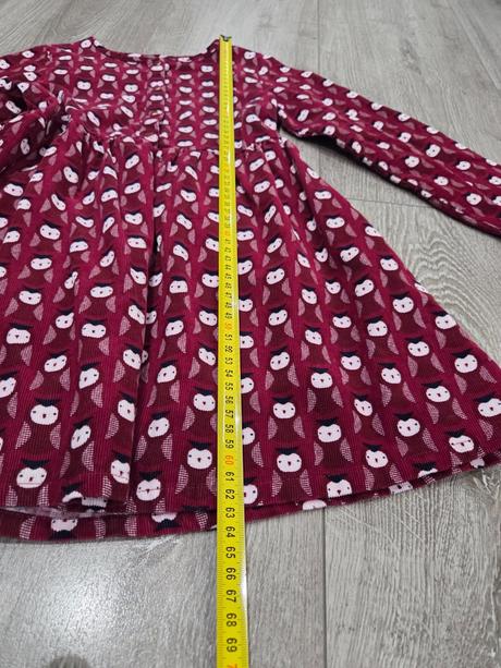 Teplé menžestrové šaty sova, 128