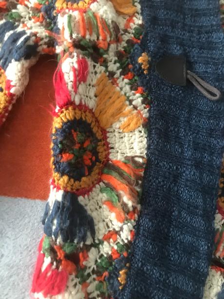 Svetrik upletovy, krasny, vel. m, zn. desigual, desigual,m