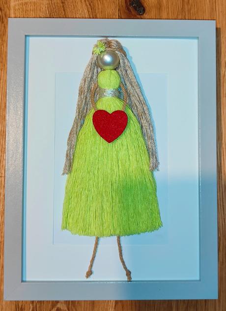 Macrame v ráme 18 x 24 cm, 