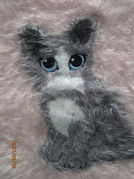 Pulover s mačičkou, h&m,116