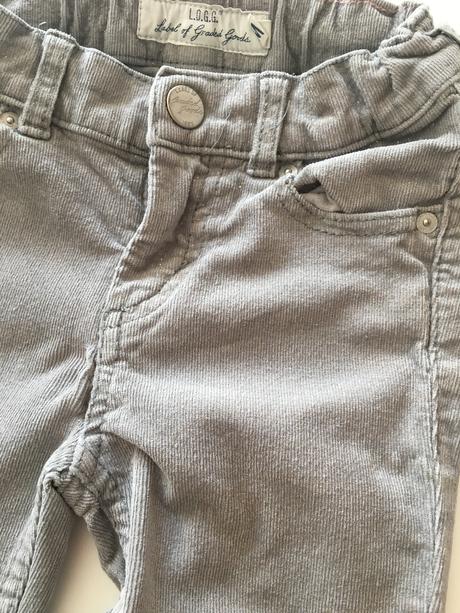 Tenšie menčestráky, h&m,110