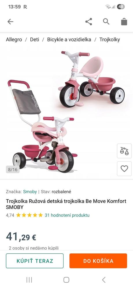 Trojkolka, smoby
