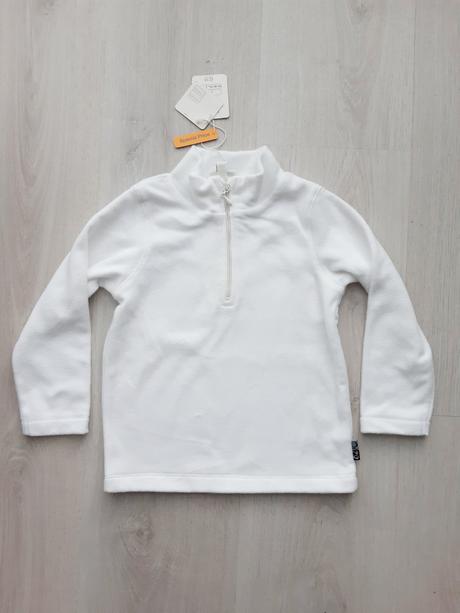 Detská flisová mikina biela (24-30 mes.), fagottino,92