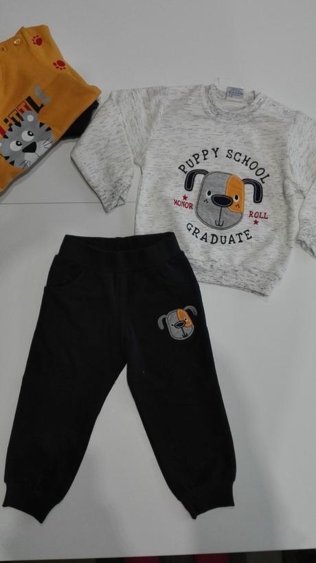 Bavlnená súprava - psík, zn. e&h, 86