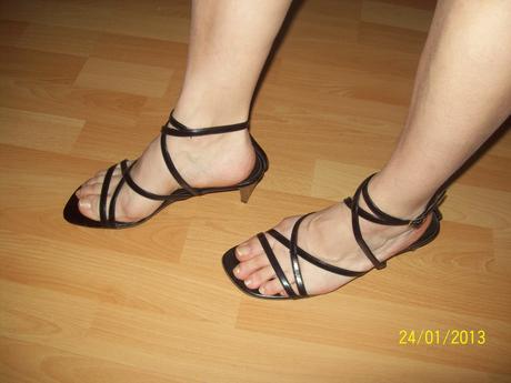 Sandálky čierne, 39