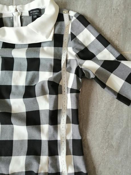 Čiernobiele kockované šaty reserved, v40, reserved,40