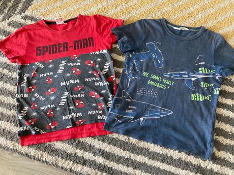 Tričká na dvor 122/128, h&m,122