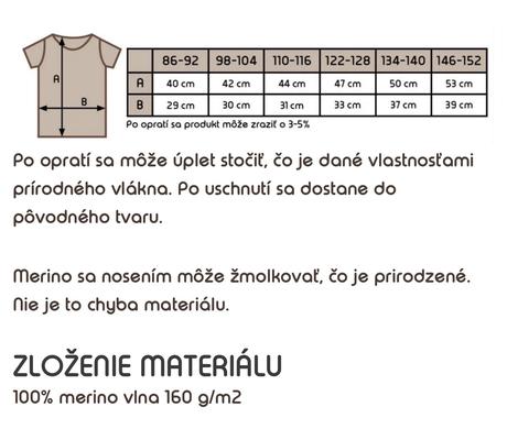 Merino funkcne tricko woolies, 92