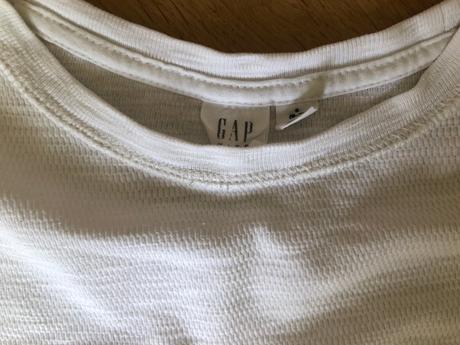Gap biele tričko s dlhým rukávom, 6-7 rokov, gap,116