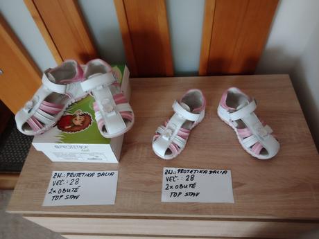Dievčenské sandále zn.protetika dalia veľ.28, protetika,28