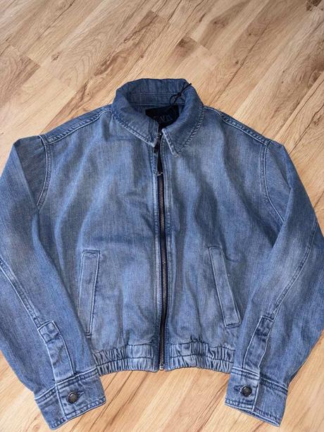 Oversized denimová bunda zara xs, zara,34 - xs