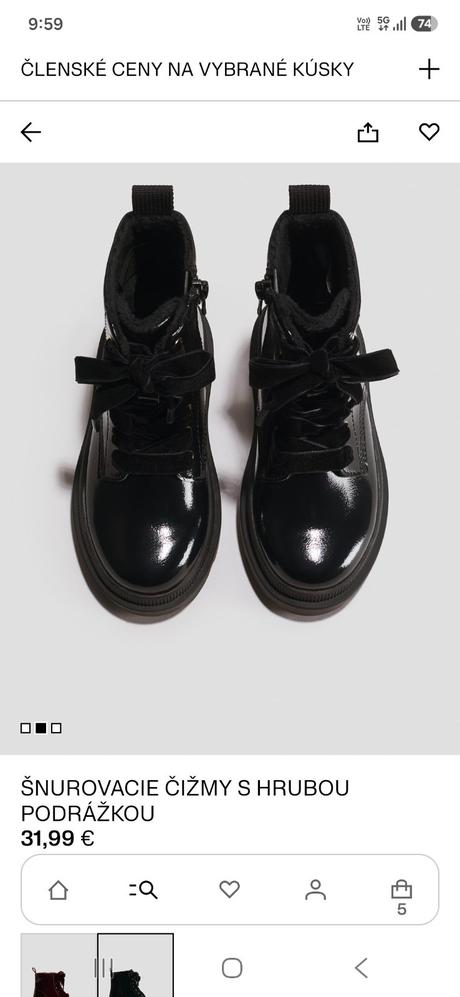 Zateplené čižmičky, h&m,31