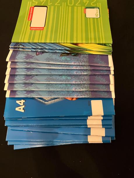 Čisté zošity formátu a4, 