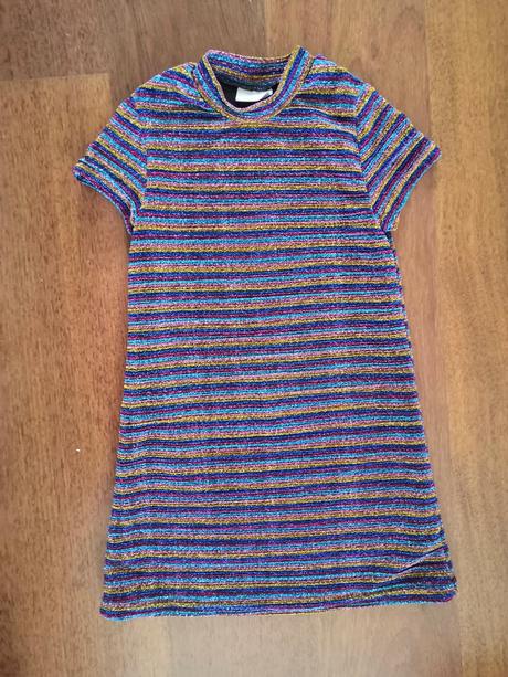 Šaty trblietavé - pásikavé v.122, 122