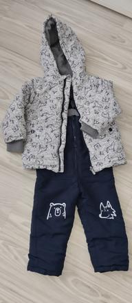 Zimná bunda s oteplovackami, pepco,98