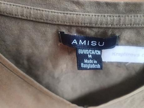 Dievčenské hnedé tričko, amisu,m