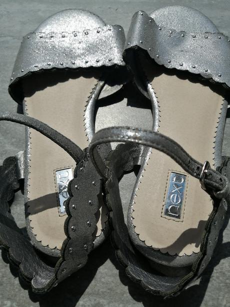 Sandálky zn next, v36-37, strieborné, next,36