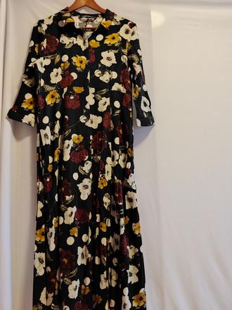 Zara košeľové dámske dlhé šaty xl/l, zara,l