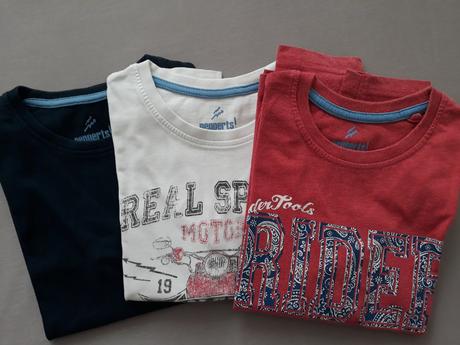 3x tričko veľ. 122/128, pepperts,122